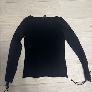 Club Monaco Black Crew Neck Sweater- Size M